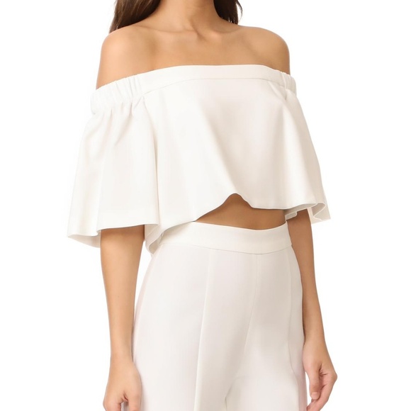 Black Halo Tops - NWT Black Halo Hadid Off The Shoulder Crop Top 12